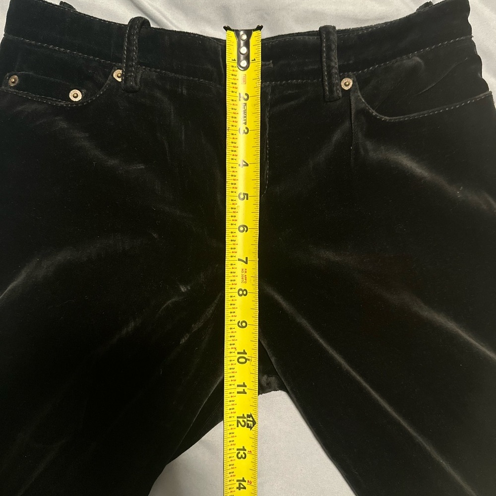 Louis Vuitton Black Velvet Flare Pants - Picture 16 of 16